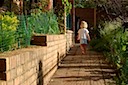 Catherine Walking Through the Garden